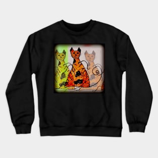 Sad cats Crewneck Sweatshirt